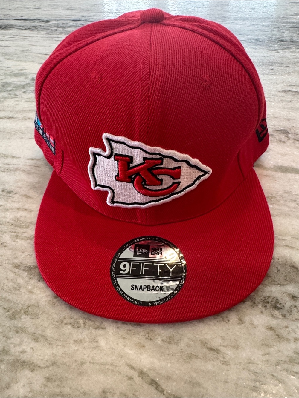 Kansas City Chiefs New Era 9FIFTY SnapBack Embroidered Logo LVII Super Bowl Hat